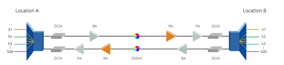 Joint application of EDFA and Raman optical amplifier