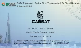 WSEE to attend CABSAT 2019 Dubai with advantaged CATV products